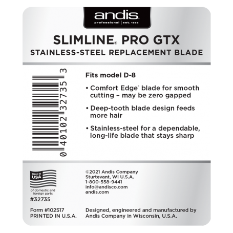 ANDIS T-OUTLINER CORDLESS LI CERAMIC REPLACEMENT BLADE #04590