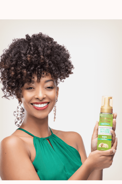 CREME OF NATURE PURE HONEY HAIR FOOD SMOOTHING & FRIZZ CONTROL STYLING MOUSSE 7 OZ.