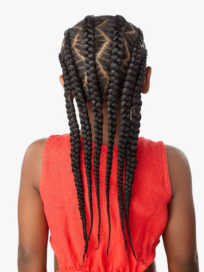 SENSATIONNEL 3X X-PRESSION KIDS PRE-STRETCHED BRAID 28″