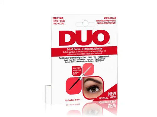 DUO 2-IN-1 BRUSH-ON STRIPLASH ADHESIVE (DARK & CLEAR) 0.18 OZ.