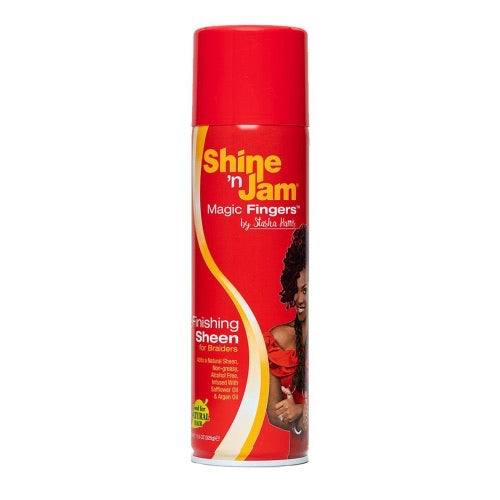 Ampro Shine n Jam Magic Fingers Hair Oil Sheen For Braiders 11.5 OZ.