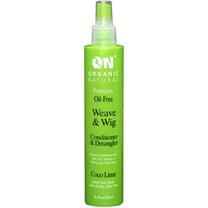 ON NATURAL WEAVE & WIG CONDITIONER & DETANGLER COCO LIME 8 OZ.