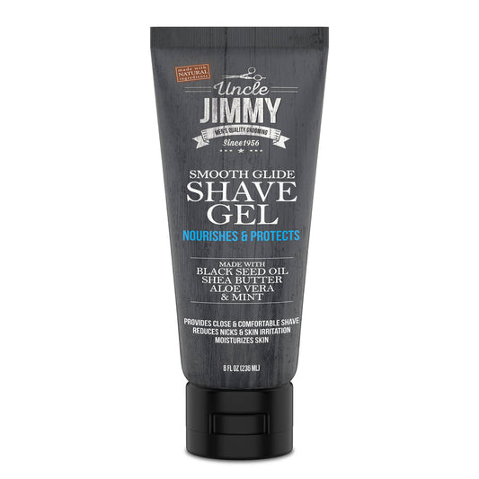 UNCLE JIMMY SMOOTH GLIDE SHAVE GEL 8 OZ.