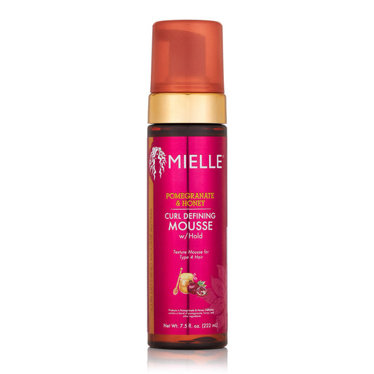 MIELLE POMEGRANATE & HONEY CURL DEFINING MOUSSE WITH HOLD  7.5 OZ.