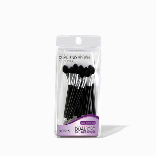 NK DUAL END BRUSH & SPONGE APPLICATOR - 12PCS