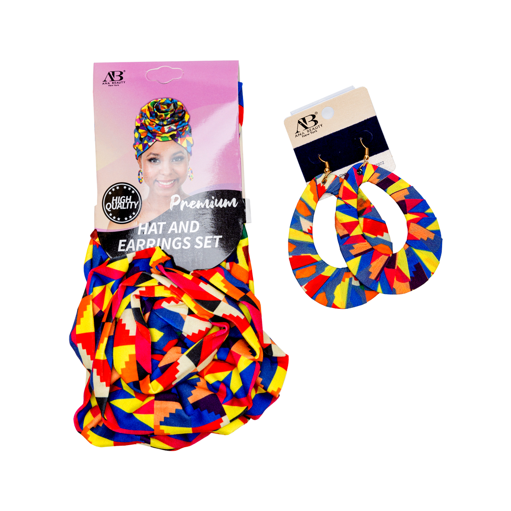 ANA BEAUTY PREMIUM TURBAN & EARRINGS SET