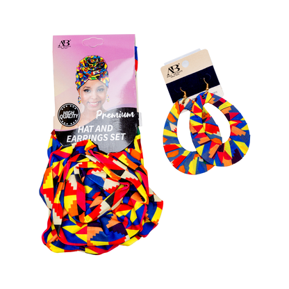 ANA BEAUTY PREMIUM TURBAN & EARRINGS SET