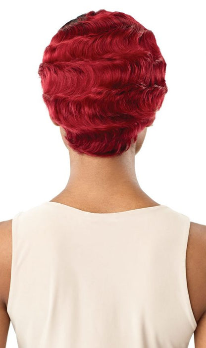 100% HUMAN HAIR FINGER WAVE FULL WIG - AMORA