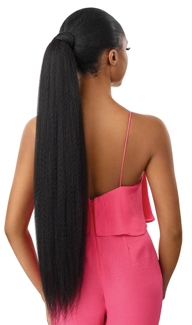 OUTRE PRETTY QUICK JUMBO KINKY STRAIGHT WRAP PONYTAIL