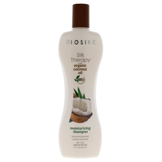 BIOSILK SILK THERAPY WITH ORGANIC COCONUT OIL MOISTURIZING SHAMPOO 12 OZ.