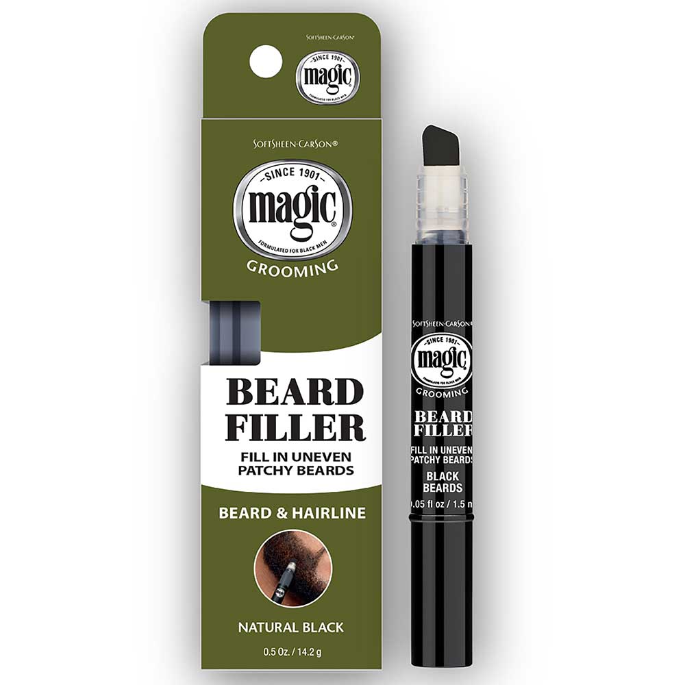MAGIC GROOMING BEARD FILLER NATURAL BLACK .05 OZ.