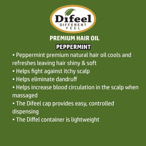 DIFEEL 99% NATURAL PREMIUM HAIR OIL 7.1 OZ.
