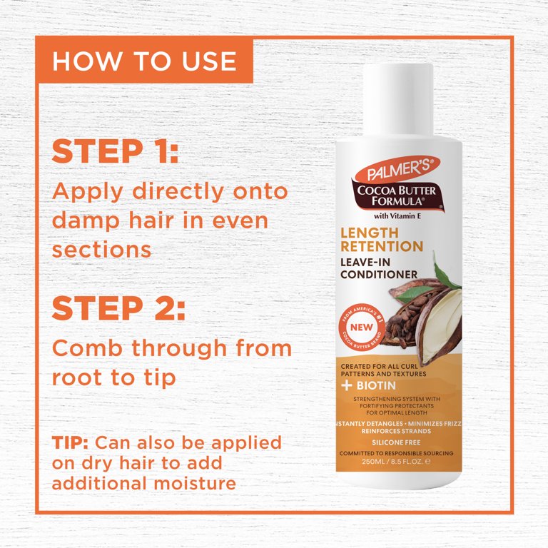 PALMER’S LENGTH RETENTION LEAVE-IN CONDITIONER + BIOTIN 8.5 FL.OZ.