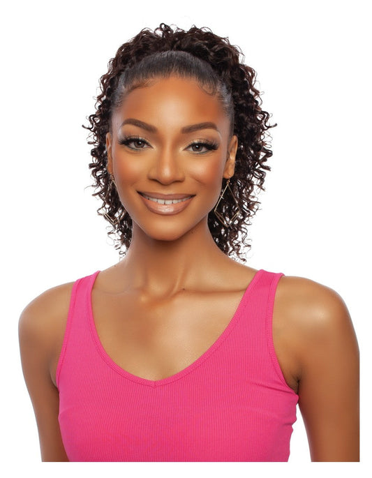 PRISTINE DEEP CURLY DRAWSTRING PONYTAIL 16"