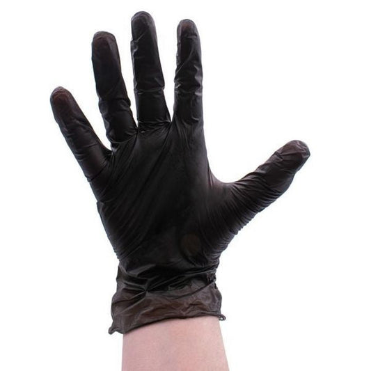 COLORTRAK BLACK VINYL GLOVES (1 PAIR)