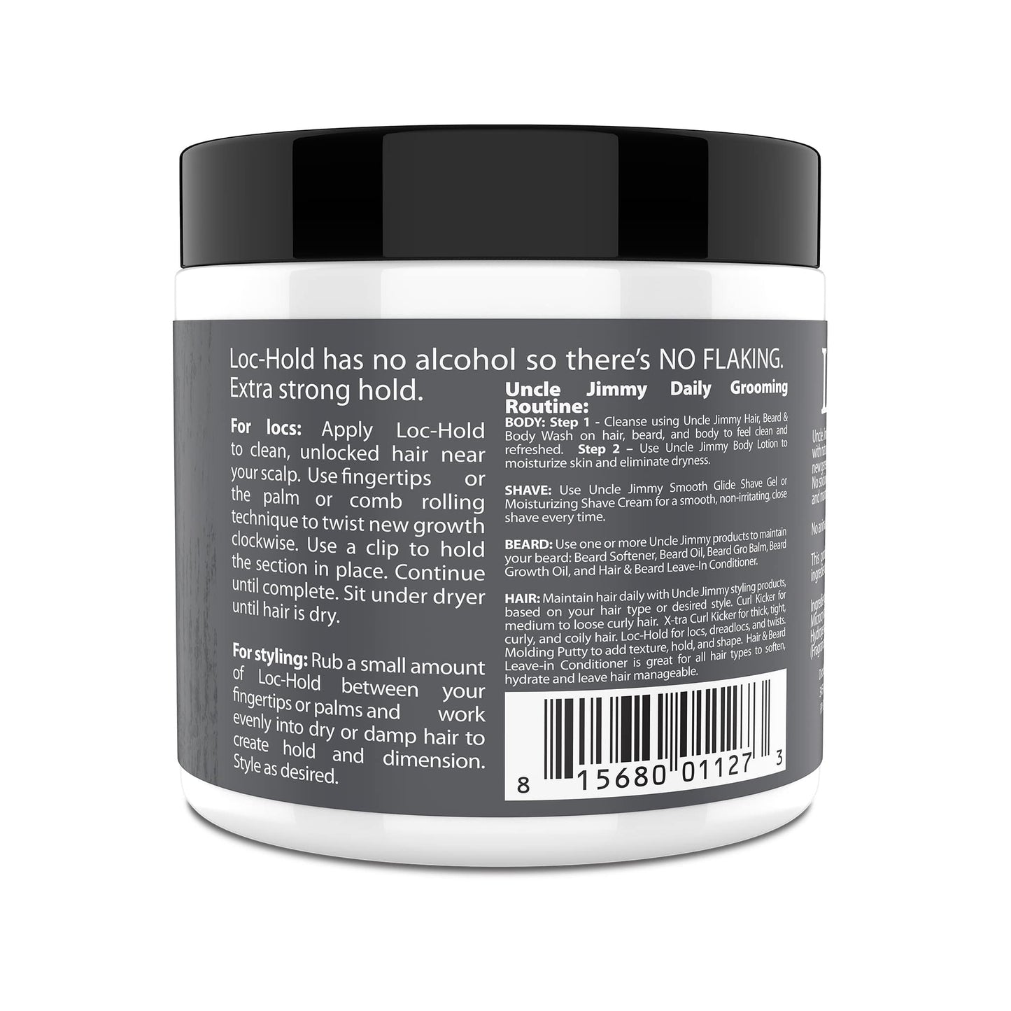 UNCLE JIMMY LOC HOLD PREMIUM HAIR STYLING POMADE/HAIR WAX 6 OZ.