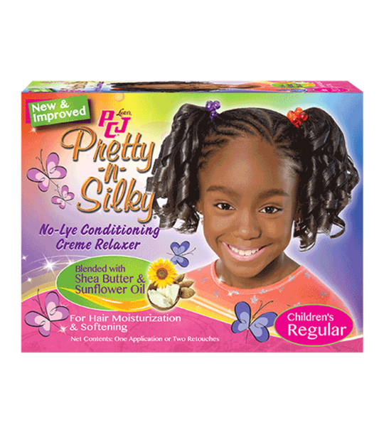 LUSTER'S PCJ PRETTY-N-SILKY NO-LYE CONDITIONING CREME RELAXER CHILDREN'S REGULAR - 1 APPLICATION