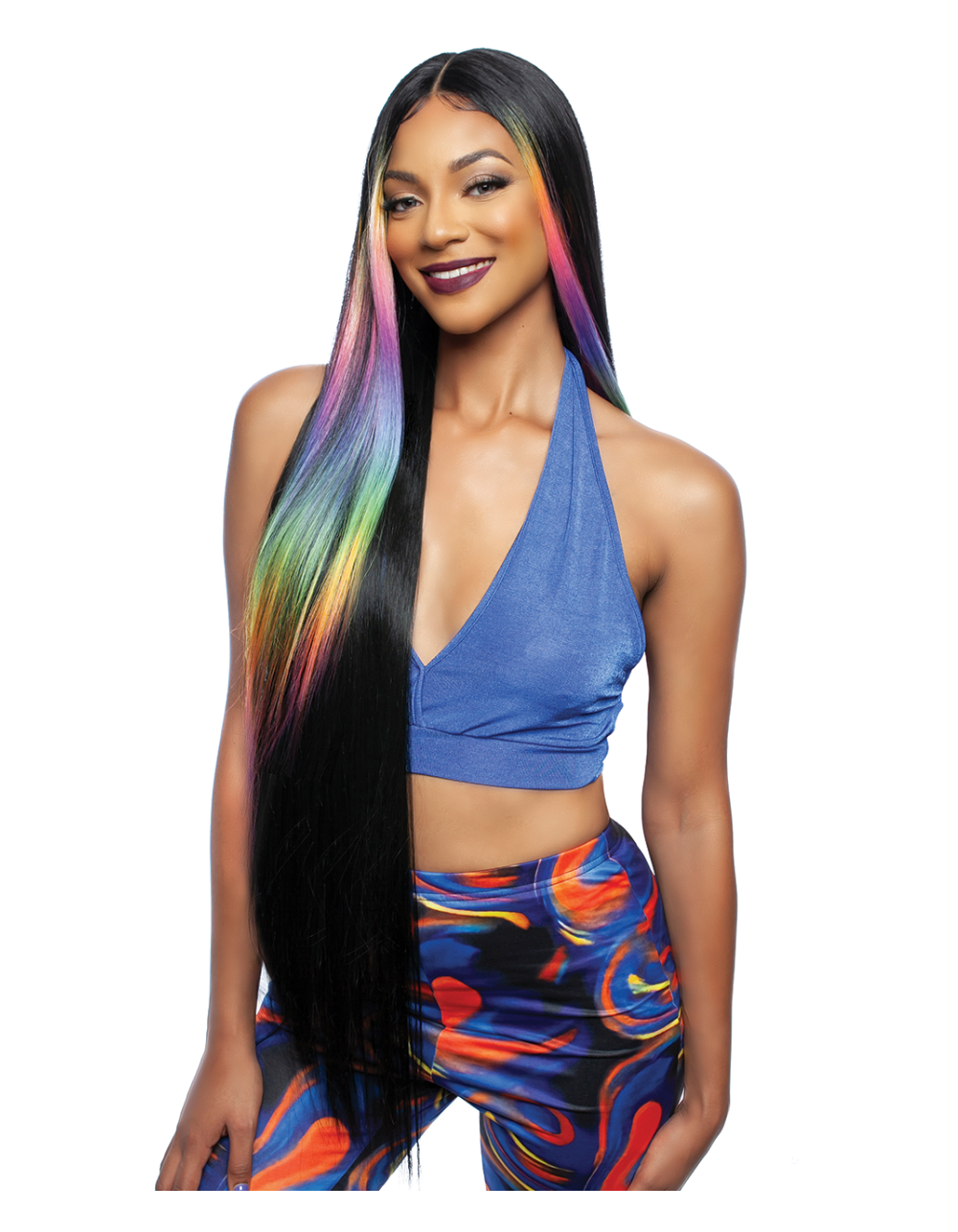 BROWN SUGAR HUMAN HAIR BLEND HD LACE FRONT WIG - WHITNEY