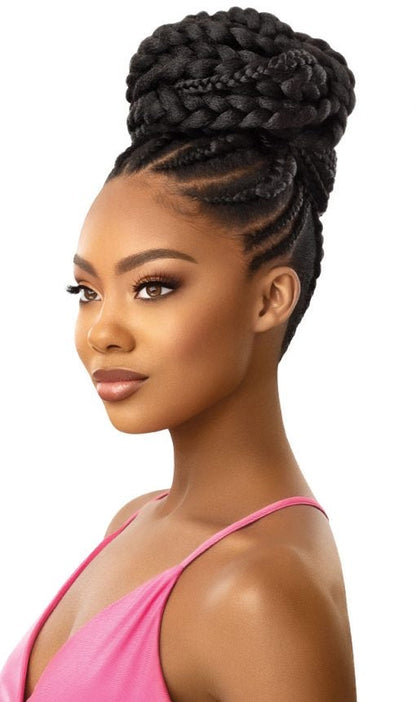 OUTRE SYNTHETIC PRETTY QUICK WRAP PONYTAIL JUMBO BOX BRAID 32"