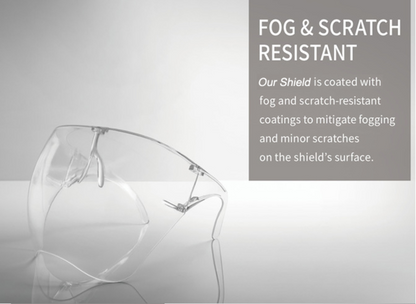 PROTECTIVE ANTI FOG FASHION SUNGLASSES & FACE SHIELD