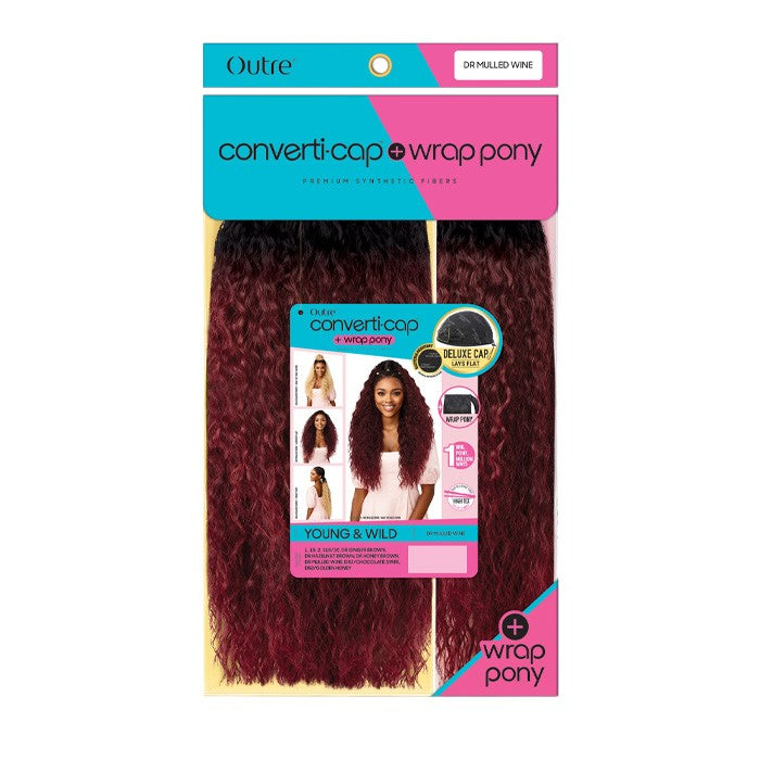 OUTRE CONVERTI CAP + WRAP PONY WIG - YOUNG & WILD