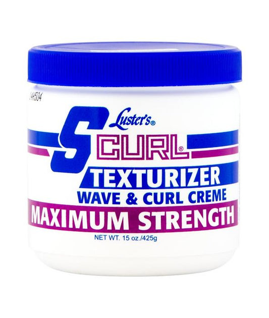S-CURL TEXTURIZER WAVE & CURL CREME (MAXIMUM STRENGTH) 15 OZ.