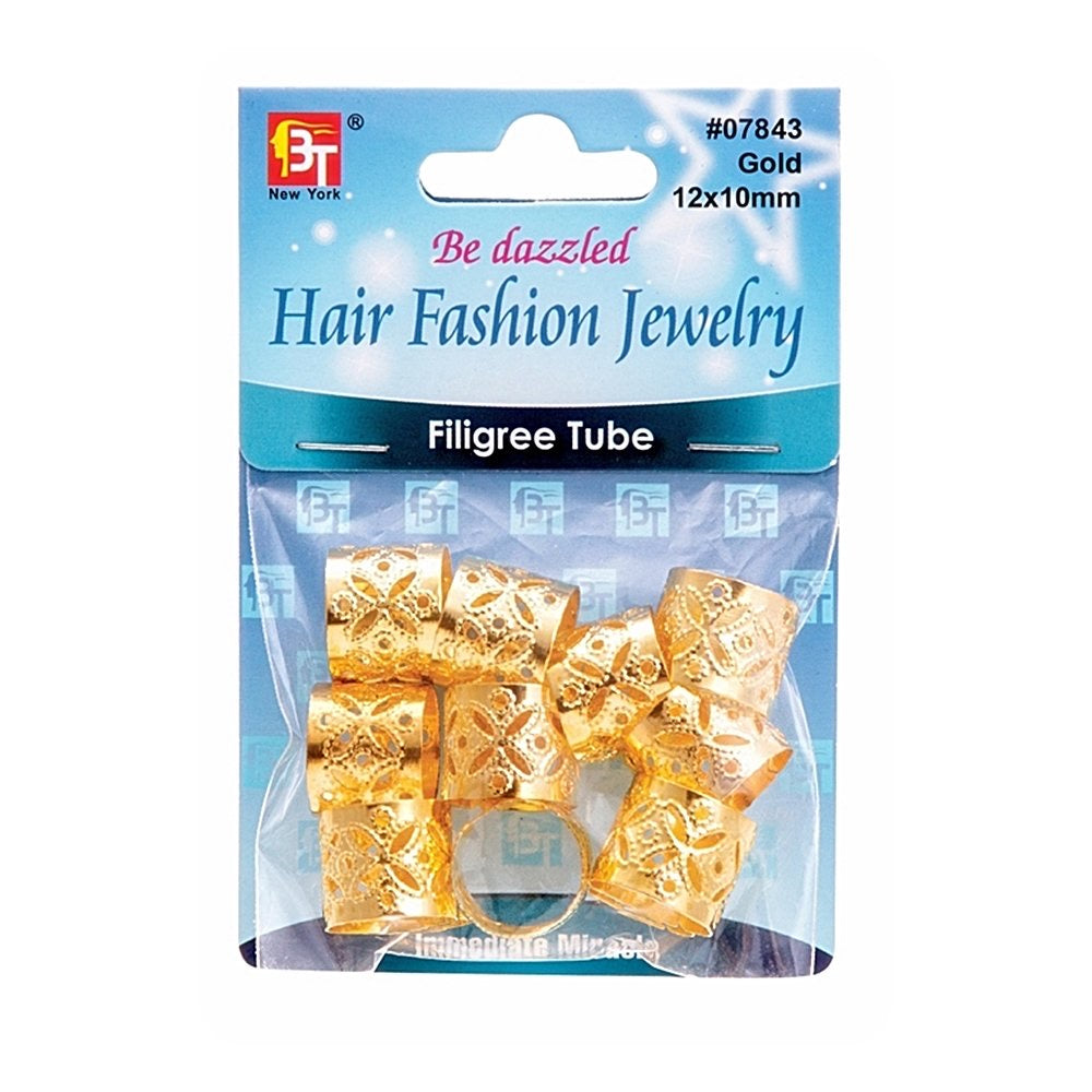 FILIGREE TUBE JUMBO 12MM X 10MM 10PCS