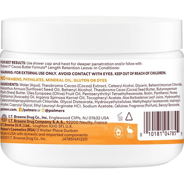 PALMER’S LENGTH RETENTION DEEP CONDITIONER + BIOTIN 12 FL.OZ.