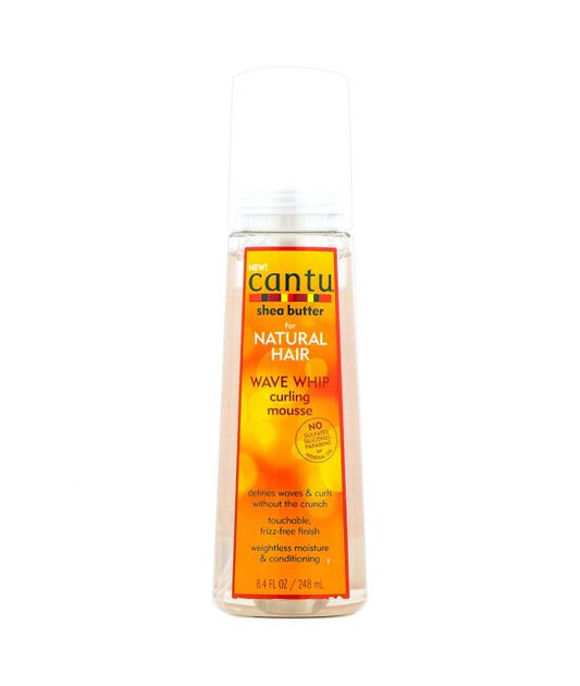 CANTU SHEA BUTTER FOR NATURAL HAIR WAVE WHIP CURLING MOUSSE 8.4 OZ.