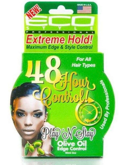 ECO STYLE 48 HOUR CONTROL PLAY 'N STAY EDGE CONTROL [OLIVE OIL] 3 OZ.