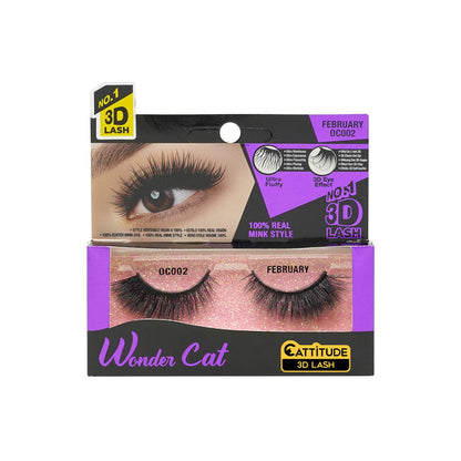 EBIN FEBRUARY - WONDER CAT 3D FAUX MINK LASHES