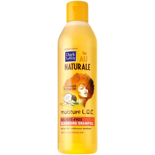 DARK AND LOVELY AU NATURALE MOISTURE LOC SULFATE-FREE SHAMPOO 13.5 OZ.