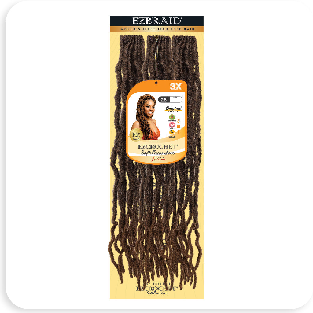 EZCROCHET SOFT FAUX LOCS 26” - 3X