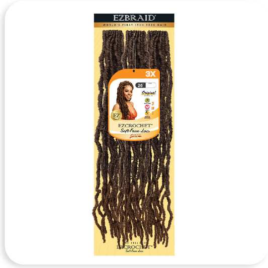 EZCROCHET SOFT FAUX LOCS 26” - 3X