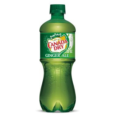 CANADA DRY GINGER ALE SODA - 20 FL OZ.