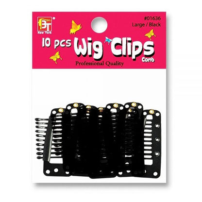 BEAUTY TOWN WIG CLIPS COMB STYLE- 10 PCS
