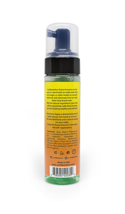 CARIBBEAN LOCS PERFECT BRAID STYLING FOAM/MOUSSE 7.5 OZ.