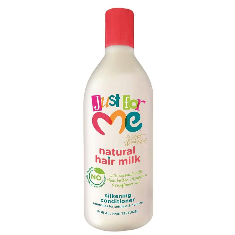 JUST FOR ME NATURAL HAIR MILK SILKENING CONDITIONER 13.5 FL.OZ.