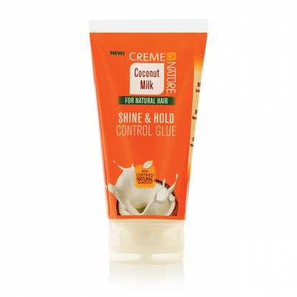 CREME OF NATURE COCONUT MILK SHINE & HOLD CONTROL GLUE 5.1 OZ.
