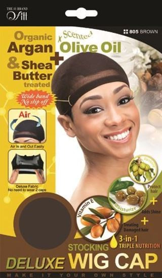 QFITT ORGANIC ARGAN & SHEA BUTTER PLUS OLIVE OIL DELUXE STOCKING CAP