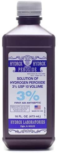 HYDROX HYDROGEN PEROXIDE 3% ANTISEPTIC 16 OZ.