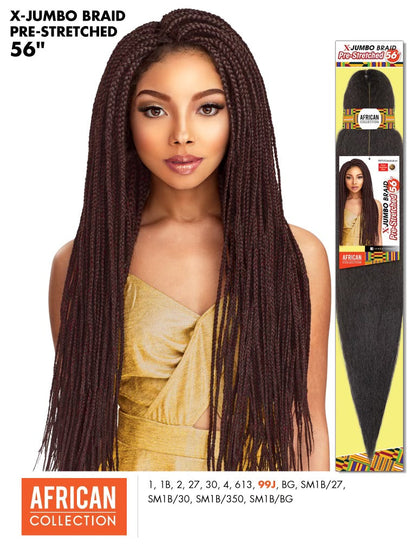 SENSATIONNEL X-PRESSION PRE-STRETCHED JUMBO BRAID 56"