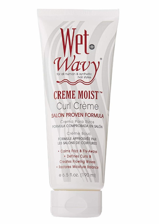 WET N WAVY CREME MOIST CURL CREME 6.5 FL.OZ.