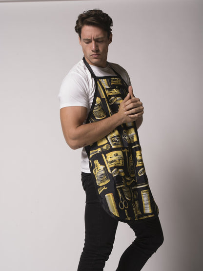 BETTY DAIN VINTAGE GOLD BARBER APRON