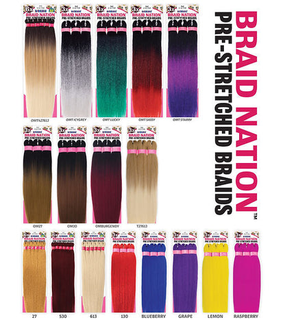 MAYDE 3X BRAID NATION 32"