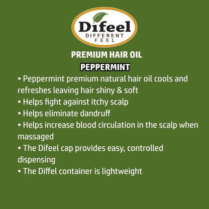 DIFEEL 99% NATURAL PREMIUM HAIR OIL 7.1 OZ.