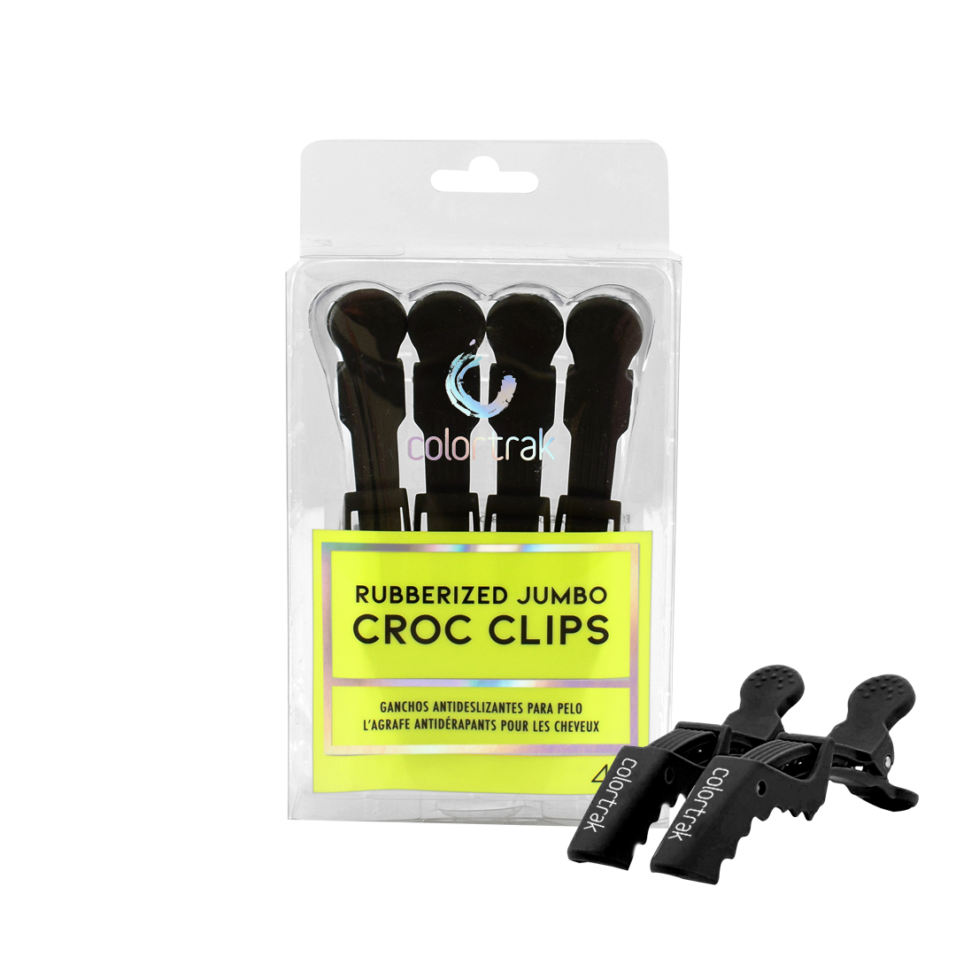 COLORTRAK 4PK RUBBERIZED JUMBO CROC CLIPS