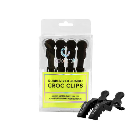 COLORTRAK 4PK RUBBERIZED JUMBO CROC CLIPS