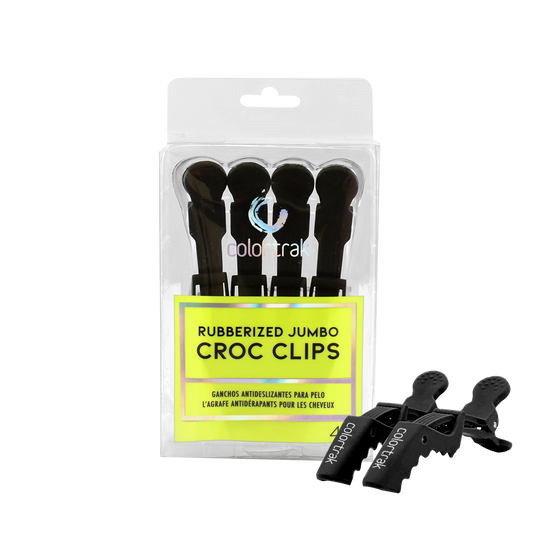 COLORTRAK 4PK RUBBERIZED JUMBO CROC CLIPS