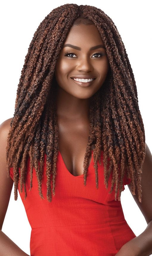 OUTRE SYNTHETIC X-PRESSION TWISTED UP CROCHET BRAID - 2X BONITA BUTTERFLY LOCS 18"